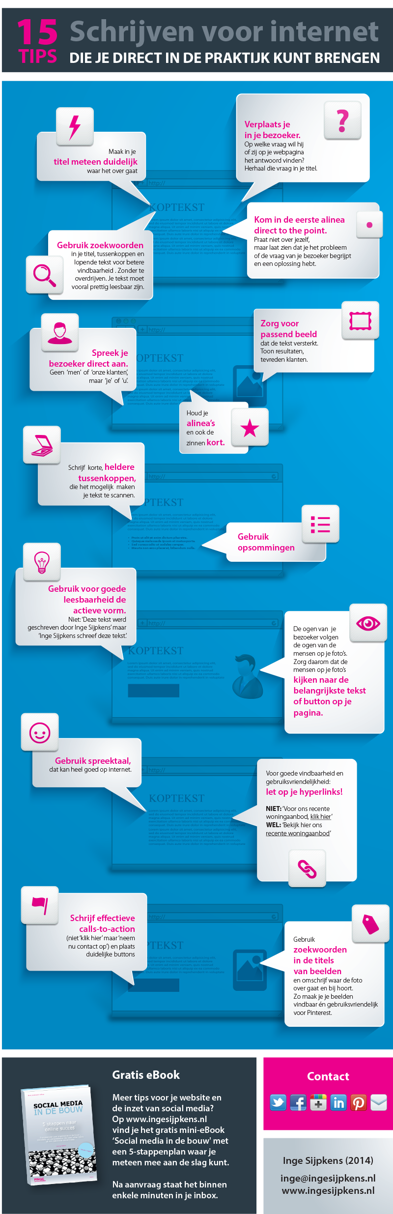 Schrijven voor internet | 15 tips die je direct in de praktijk kunt brengen [infographic]